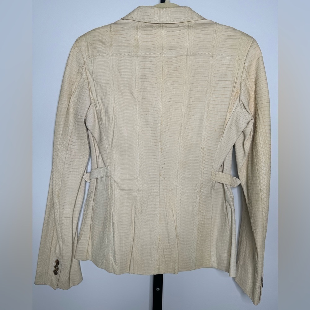 Brioni Women’s Python Leather Jacket – Exotic Ele… - image 3